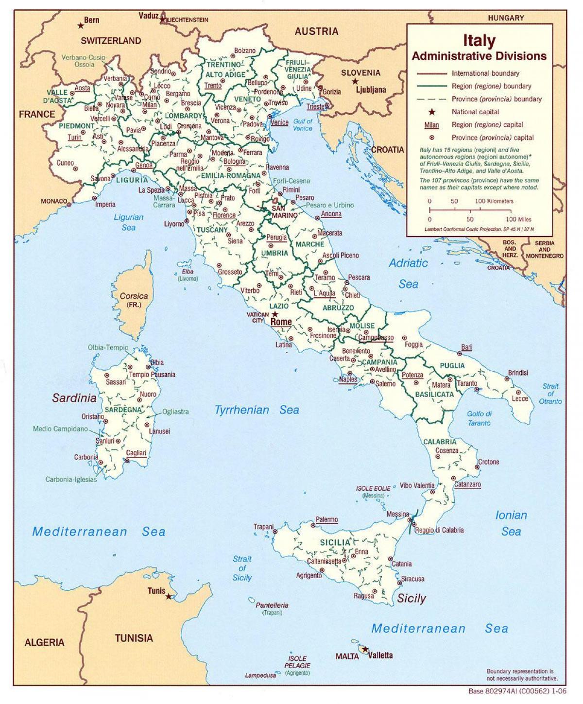 Italiaanse stadsplattegrond